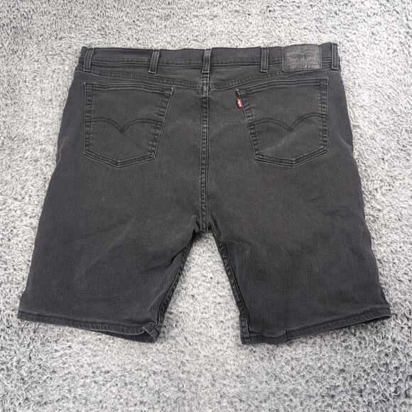 Levi's 505 Shorts Men 44 Black Chore Stretch Streetwear Summer Y2K Casual Denim - Picture 1 of 9